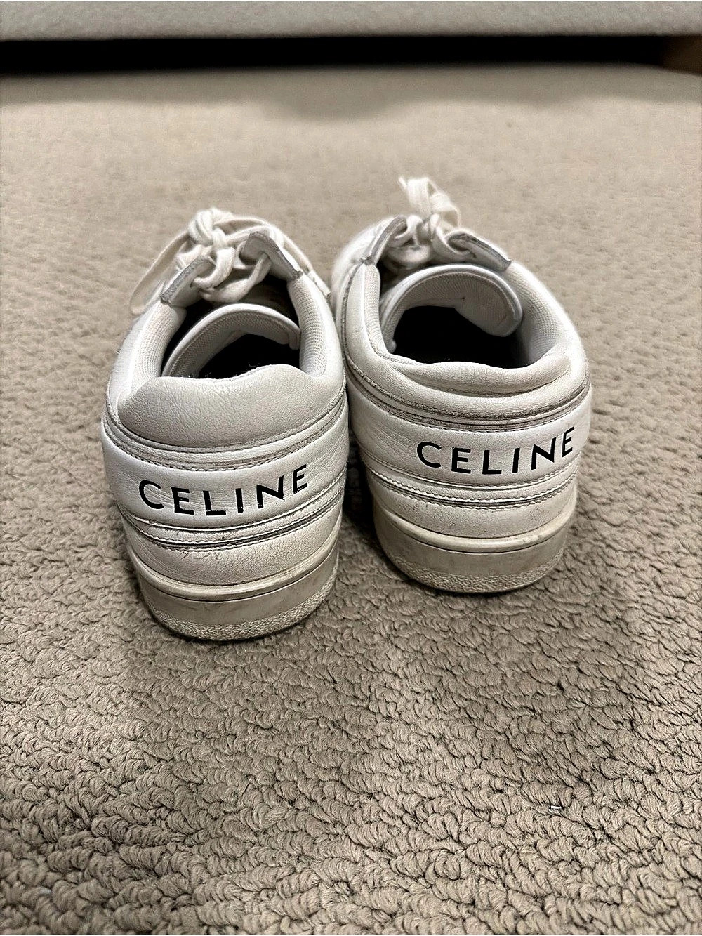 CELINE CT-02 Mid Sneaker with Scratch in Calfskin Sneakers White EU 39 - Picture 3 of 5